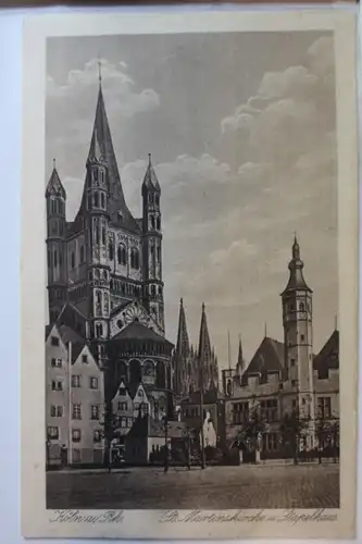 AK Köln St. Martinskirche und Stapelhaus #PD599