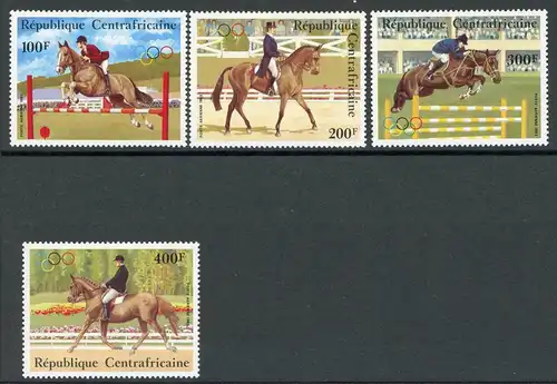 Zentralafrika 956-59 postfrisch Olympiade #HL278