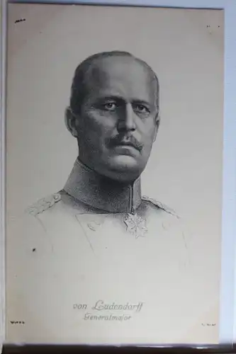 AK Deutschland Porträtkarte - Generalmajor v. Ludendorff #PD454