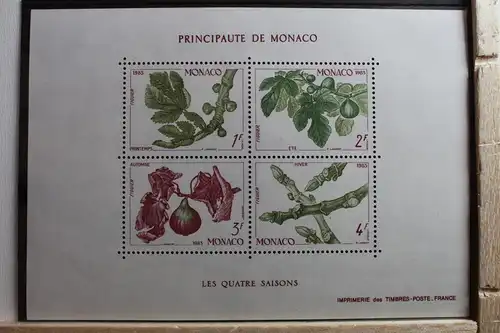 Monaco Block 24 mit 1597-1600 postfrisch Blumen #RZ709