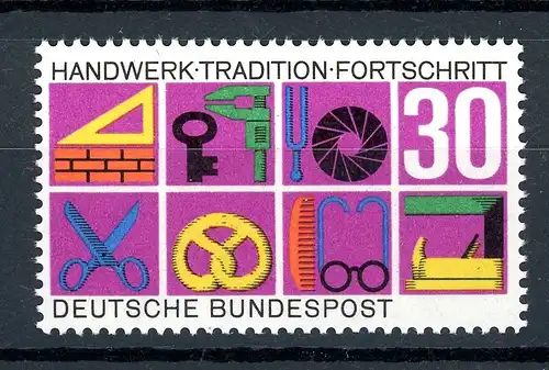 BRD 553 IV postfrisch Plattenfehler #GQ228