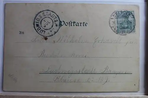 AK Dresden Belvédére mit Elbe Ufer 1903 #PD644