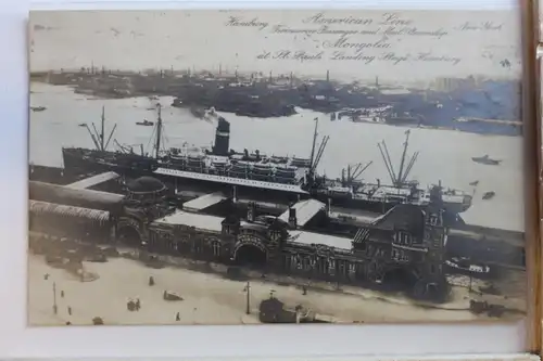 AK Hamburg American Linie - New York - Mongolia 1913 #PD656