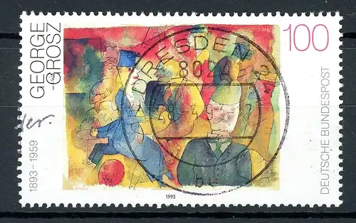 BRD 1656 I gestempelt Plattenfehler #GQ261