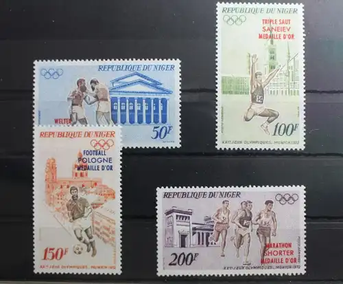 Niger 348-351 postfrisch Olympia #SD294