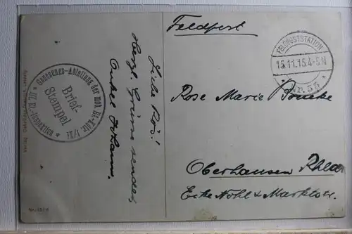 AK Deutschland Wir Barbaren / Der deutsche Koch Feldpost 1915 #PD789