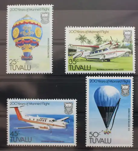 Tuvalu 199-202 postfrisch Flugzeuge #SE150