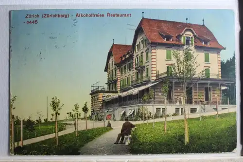 AK Zürich (Zürichberg) - Alkoholfreies Restaurant 1913 #PD745