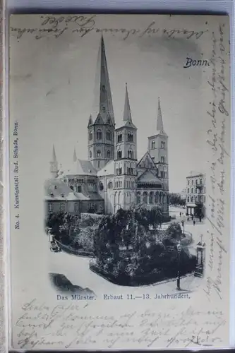 AK Bonn Das Münster, Erbaut 1.-13. Jahrhundert 1900 #PD774