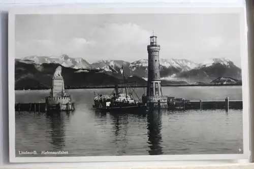 AK Lindau Hafenausfahrt 1930 #PD923