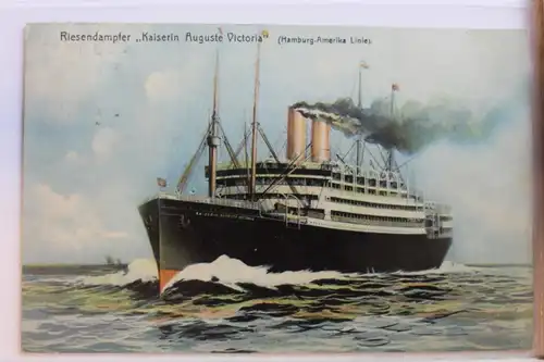 AK Deutschland Reisedampfer "Kaserin Auguste Victoria" 1907 #PD664