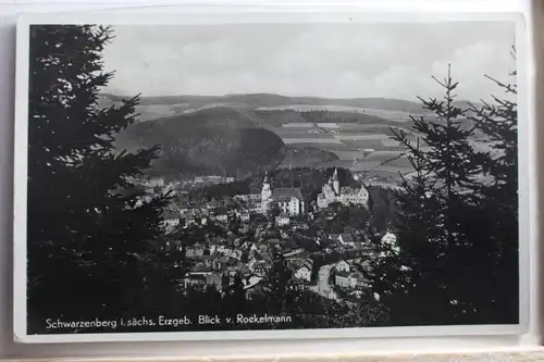 AK Schwarzenberg/Erzgeb. Blick v. Rockelmann 1939 #PD943