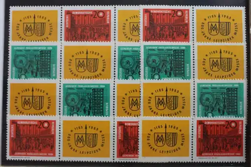 DDR Zd W Zd 118 - W Zd 125 postfrisch Zusammendrucke #SE437