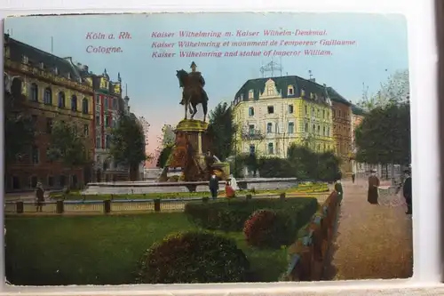 AK Köln Kaiser Wilhelm Ring mit Kaiser Wilhelm - Denkmal 1924 #PD991