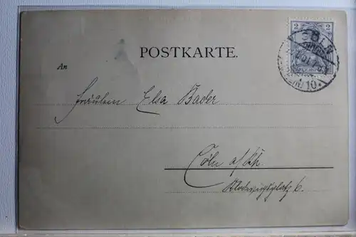 AK Deutschland Bitte recht freundlich Künstlerpostkarte 1901 #PD773