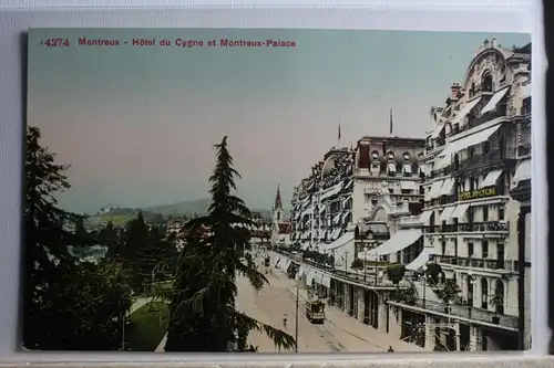 AK Montreux Hôtel du Cygne st Montreux-Palace #PD743