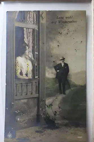 AK Deutschland Grußkarte Lebe wohl auf Wiedersehn ! #PE127