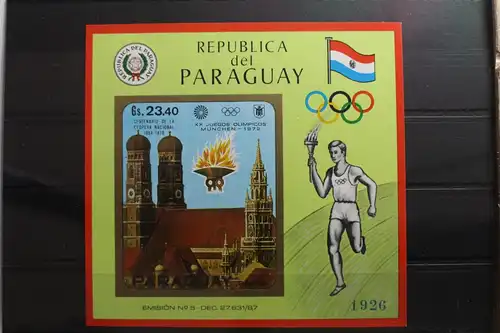 Paraguay Block 141 mit 2045 postfrisch Olympia #SD332