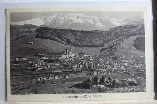 AK Einsiedeln und die Alpen 1929 #PD918