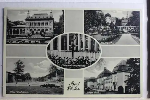 AK Bad Elster Kurhaus, Rosengarten usw. Mehrbildkarte 1939 #PD868