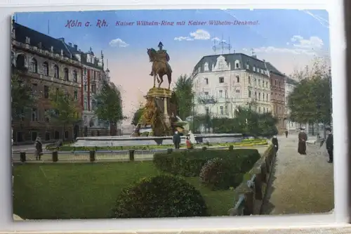 AK Köln Kaiser Wilhelm Ring mit Kaiser Wilhelm - Denkmal 1915 #PD992