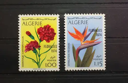 Algerien 628-629 postfrisch Blumen #SD823