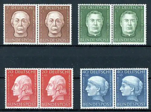 Bund waag. Paare 200-203 postfrisch #HF127