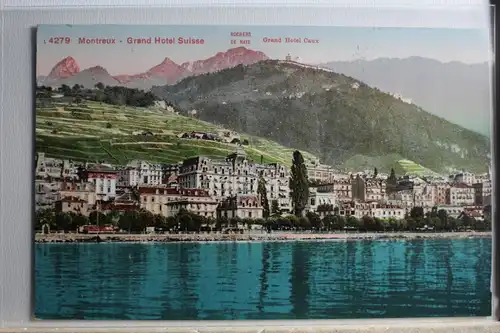 AK Montreux Grand Hotel Suisse - Grand Hotel Caux #PD744