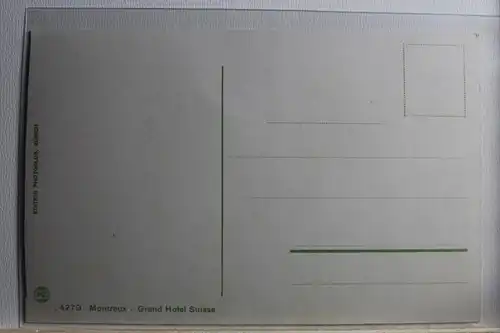 AK Montreux Grand Hotel Suisse - Grand Hotel Caux #PD744