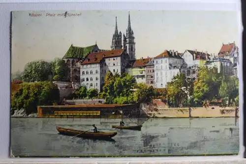 AK Basel Platz mit Münster 1908 #PD746