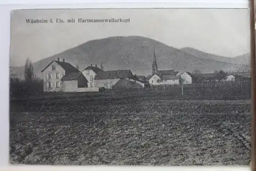 AK Wünheim i. Els. mit Hartmannsweilerkopf Feldpost 1916 #PE275
