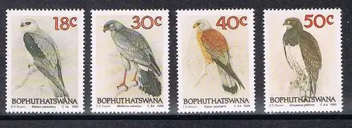 Bophuthatswana 223-226 postfrisch Vögel, Greifvögel #JD272