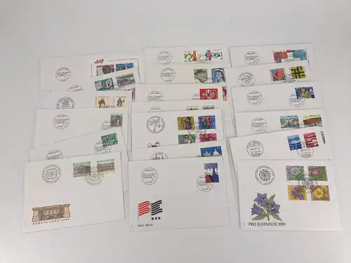 Schweiz FDC Jahrgang 1990-91 Ersttagesbrief/FDC #LO225