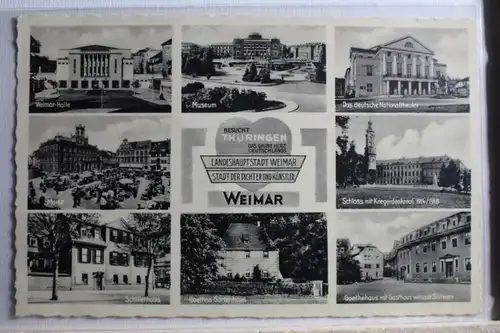 AK Weimar Schillerhaus, Goethes Gartenhaus usw. Mehrbildkarte #PD909