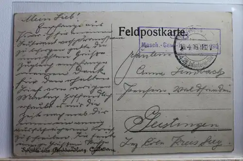 AK Vouziers Kirche Feldpost 1916 #PE091