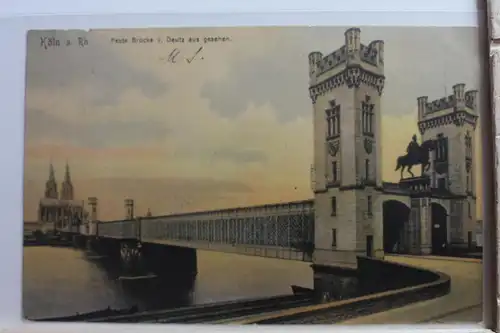 AK Köln Feste Brücke v. Deutz aus gesehen 1904 #PE338