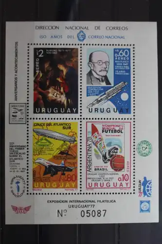 Uruguay Block 33 mit 1457-1460 postfrisch Fußball WM 1978 #SF704