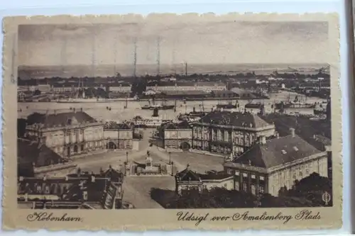 AK Kopenhagen Udsigt over Amalienborg Plads 1925 #PE351