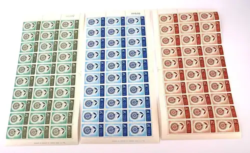 Zypern 30er Bogenteile 240-242 postfrisch Cept 1964 #BW6401