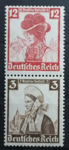 Deutsches Reich Zd S235 postfrisch Zusammendrucke #SF063