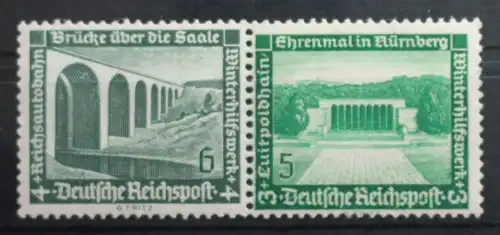 Deutsches Reich Zd W121 postfrisch Zusammendrucke #SF120