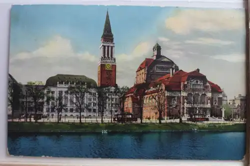 AK Kiel Rathaus und Stadttheater 1914 #PE270