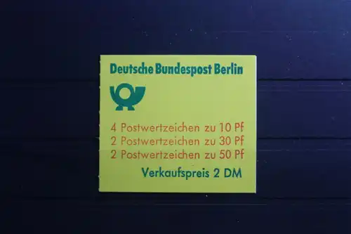 Berlin MH 10aII oZ postfrisch Markenheftchen mit Perforationsstreifen #SG204