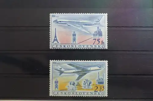 Tschechoslowakei 1042-1043 postfrisch Flugzeuge #SG058