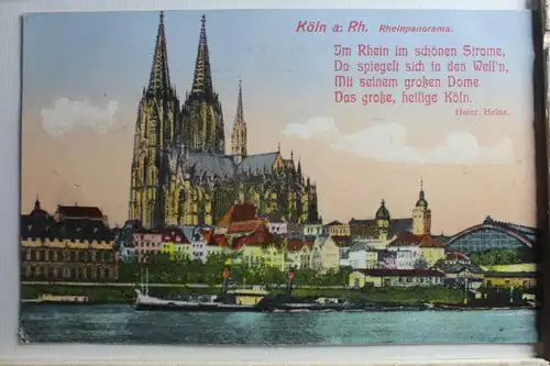 AK Köln Rheinpanorama Feldpost 1917 #PE449