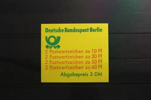 Berlin MH 12b Pf VIII oZ postfrisch Markenheftchen Plattenfehler #SG331