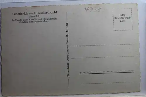 AK Schwalenberg Künstlerklause H. Niederbracht - Unterschiede #PE506