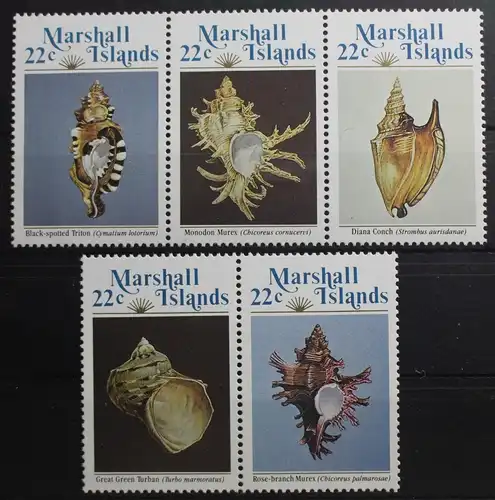 Marshall-Inseln 35-39 postfrisch #SH484