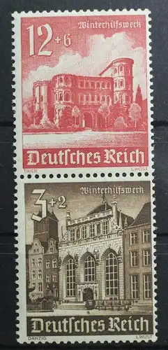 Deutsches Reich Zd S266 postfrisch Zusammendrucke #SH400