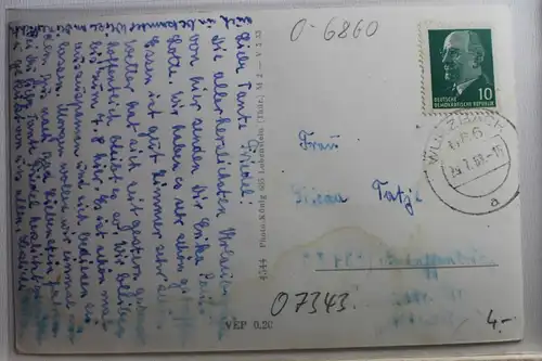 AK Wurzbach Mehrbildkarte 1963 #PE471